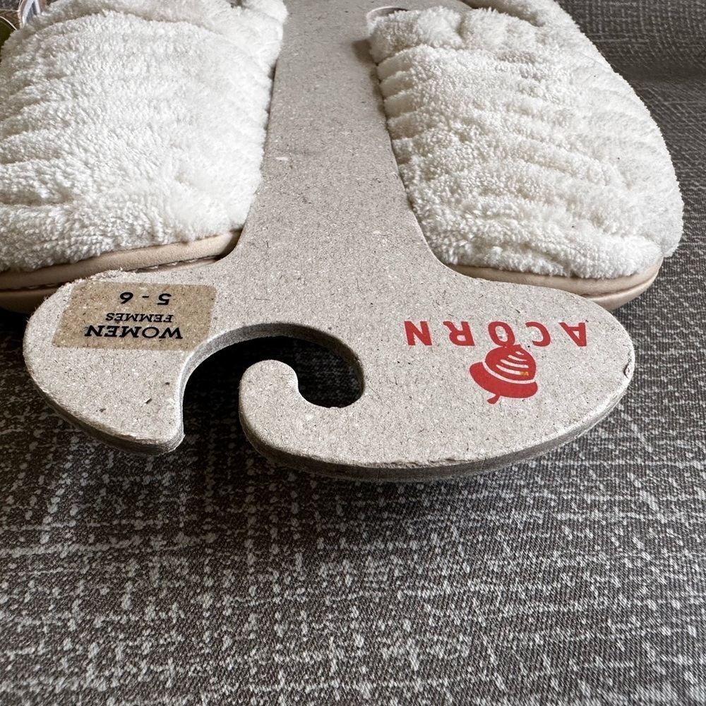 Acorn Women’s Spa Support Non Slip Slippers size 5-6 Arch Support Footbed - Picture 11 of 12